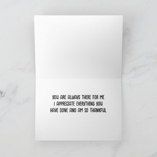 あなたにとても感謝しています！ありがとうカード サンキューカード (内部)