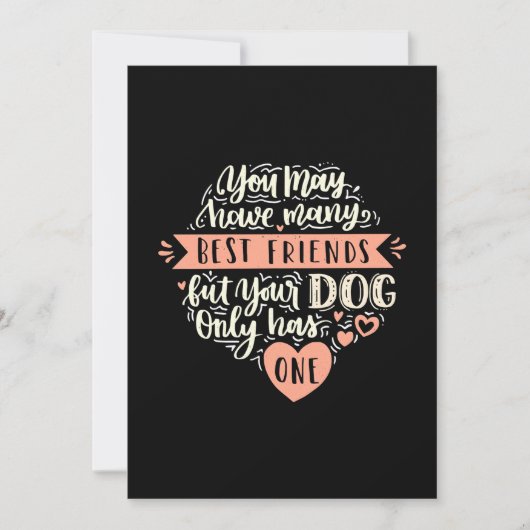 あなたには多くの親友がいるかもしれない 招待状 (正面)