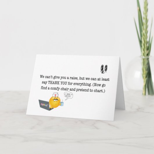 あなたには昼寝が必要だ。そして昇給も。でもほとんどは昼寝の方だ。 サンキューカード (正面)