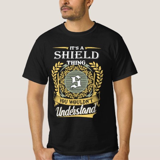 あなたには理解できないシールドの世界 Tシャツ (正面)