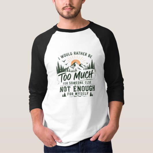 あなたには荷が重すぎる メンズTシャツ Tシャツ (正面)