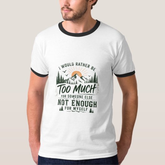 あなたには荷が重すぎ Men's T-Shirt Tシャツ (正面)