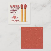 あなたにぴったりな人よ かわいいバレンタインデー ノートカード (正面/裏面)