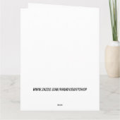 あなたにほほ笑みかけ考えるる生姜猫の挨拶 カード (裏面)