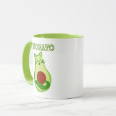 あなたにまばたきしているアボカドKetoの子猫猫 マグカップ (正面左)