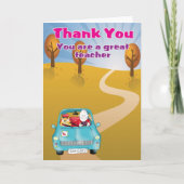 あなたによってがすばらしい先生であるありがとう サンキューカード (正面)