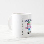 あなたによってがほしいすべては恐れの反対側にあります コーヒーマグカップ (正面左)