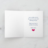 あなたによってがネコ科のよい天使猫である健康な希望をすぐに得て下さい カード (内部)