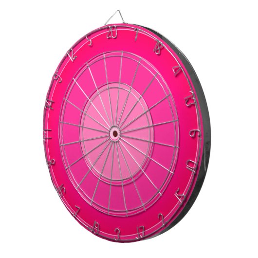 あなたによってが投げ矢で悪臭を放つピンクのピンク ダーツボード (正面右)
