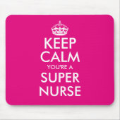 あなたによってが極度のナースのマウスパッドである平静を保って下さい マウスパッド (正面)