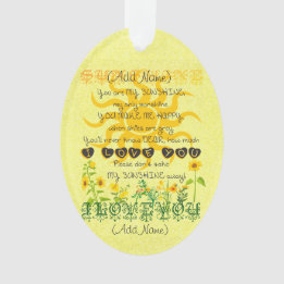 あなたによってが私の日光である名前を加えて下さい オーナメント