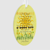 あなたによってが私の日光である名前を加えて下さい オーナメント (正面)