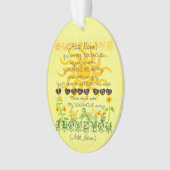 あなたによってが私の日光である名前を加えて下さい オーナメント (正面)