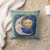 あなたによってが私の日光である背部月に及び私は愛します クッション (ブランケット)