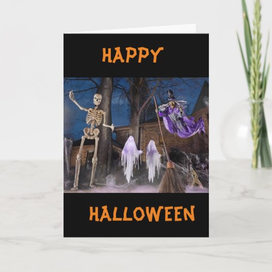 「あなたにブー」そして「ハッピー ハロウィン」 カード (正面)