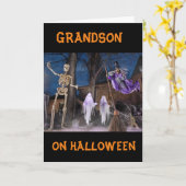 「あなたにブー」 **孫** ハッピーハロウィン カード (黄色い花)