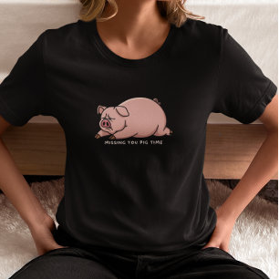 あなたに会いたいブタ時間 Tシャツ