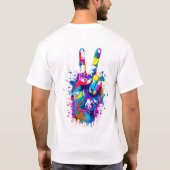 「あなたに会えない場合に」 Tシャツ (裏面)