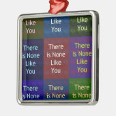 あなたに似た方はおられません:: モザイクグリッド 霊感 メタルオーナメント (左)