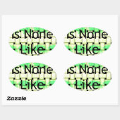 あなたに似た者はいない アートプリント 楕円形シール (シート)