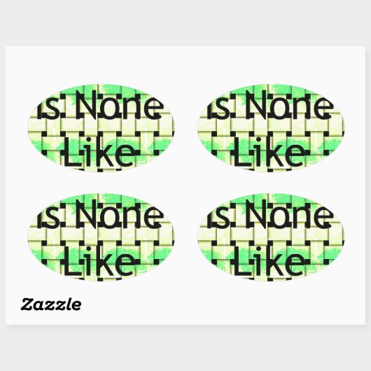 あなたに似た者はいない アートプリント 楕円形シール (シート)