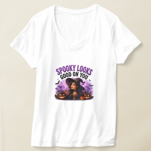 🕸️ あなたに似合うスプーキーなハロウィン 🌸👻 Tシャツ (レイダウン)