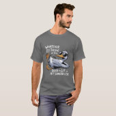 あなたに何が起ころうとも　面白い+サイコなアヒル Tシャツ (正面フル)