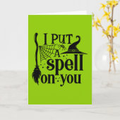 「あなたに呪いをかけた」 カード (黄色い花)