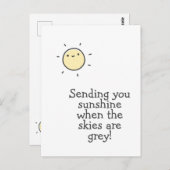 あなたに太陽の光を送ります!早く治ってね ポストカード (正面/裏面)