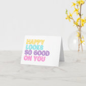 あなたに幸せがよく似合う グリーティングカード (黄色い花)