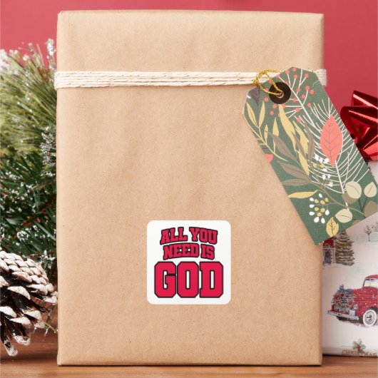 あなたに必要なのは神だけ スクエアシール (クリスマス)