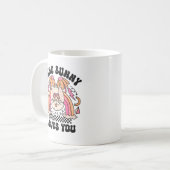 あなたに恋しているのは誰かのバニー – かわいいウサギのマグカップ コーヒーマグカップ (正面左)