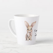 あなたに恋するウサギ カフェラテマグ (左アングル)