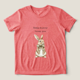 あなたに恋するウサギ グリーンボウ イースター トライブレンドTシャツ