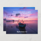 あなたに恵みと平和があらんことを(エペソの信徒への手紙1:2) ポストカード (正面/裏面)