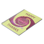 あなたに感謝しています、ハッピーサンクスギブリング ノートブック (左側)