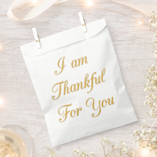 あなたに感謝してる：心からの気持ち フェイバーバッグ (クリップ留めされた状態)