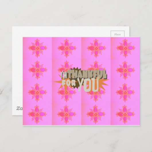 あなたに感謝してる：心からの気持ち ポストカード (正面/裏面)