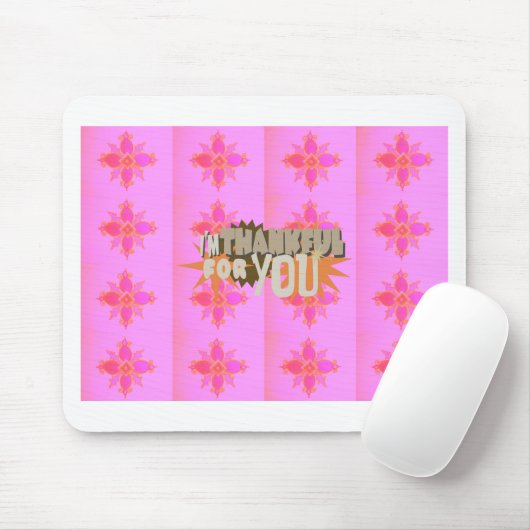 あなたに感謝してる：心からの気持ち マウスパッド (マウス)