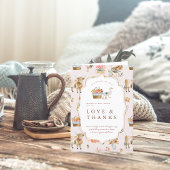 あなたに感謝してる | 秋のベイビーシャワー サンキューカード