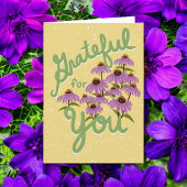 あなたに感謝の気持ちを込めて手書きされた サンキューカード
