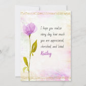 あなたに感謝を捧げるカードテンプレート カード (裏面)