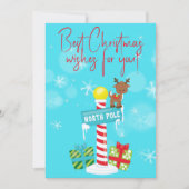 あなたに最高のクリスマスの願いを！ホリデーカード シーズンカード (正面)