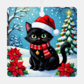 あなたに最高のクリスマスを | オーダーメイド メタルオーナメント (正面)