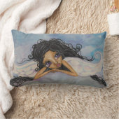 あなたに枕を見る天使 ランバークッション (ブランケット)