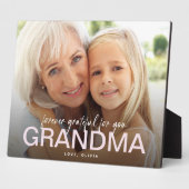 あなたに永遠の感謝を　おばあちゃんの写真記念プレート フォトプラーク (側面)