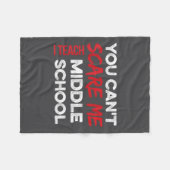 あなたに私を中学校で教師として教えることはできない フリースブランケット (正面(横))