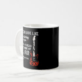 あなたに聞いているように見えるかもギター コーヒーマグカップ (正面左)