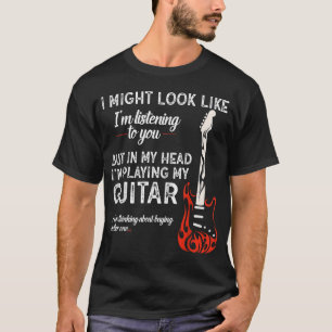 あなたに聞いているように見えるかもギター Tシャツ