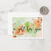 あなたに贈り物 ノートカード (正面/裏面インサイチュ)